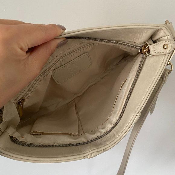 NWT Beige Cream Braid Crossbody Bag - Picture 5 of 6